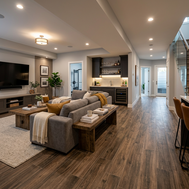 Basement Tile Installation